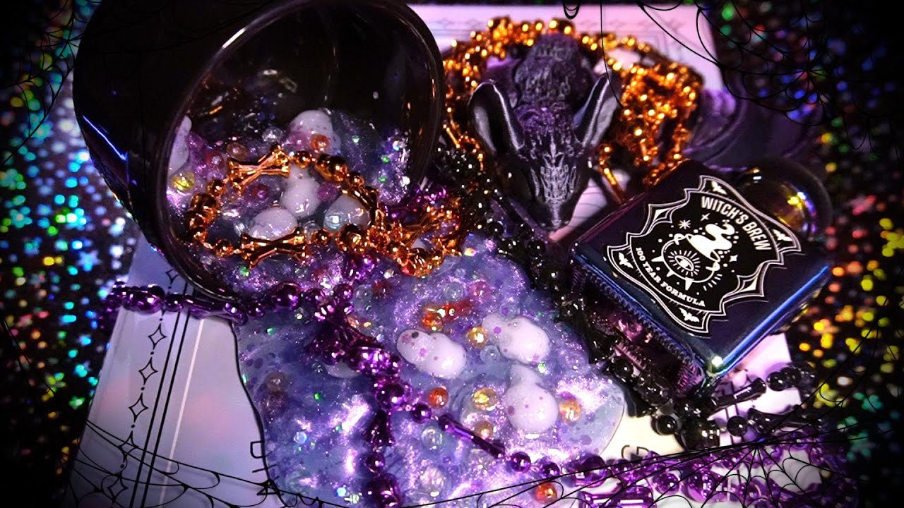 👻 Spooky Magical Triggers to Help You Sleep and Relax 😴 (Whispered/No Talking) #slimeasmr #tapping