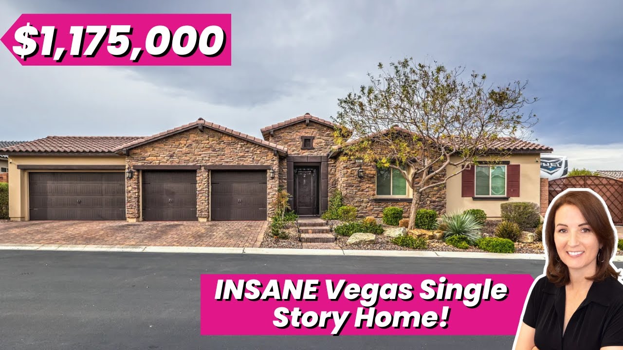 Роскошный дом на продажу в Лас-Вегасе | 4000 кв. футов | 5 спален | 5 ванных комнат | Гараж для а...