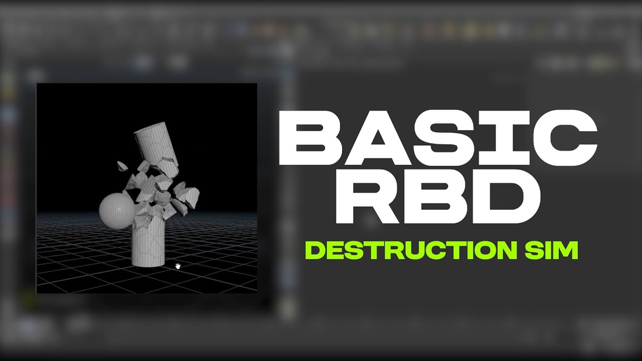 Basic RBD Simulation inside Houdini 20.5 | Houdini Tutorial