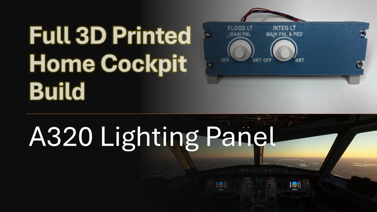 Full Home Cockpit Build   EP 13 A320 Lighting Panel