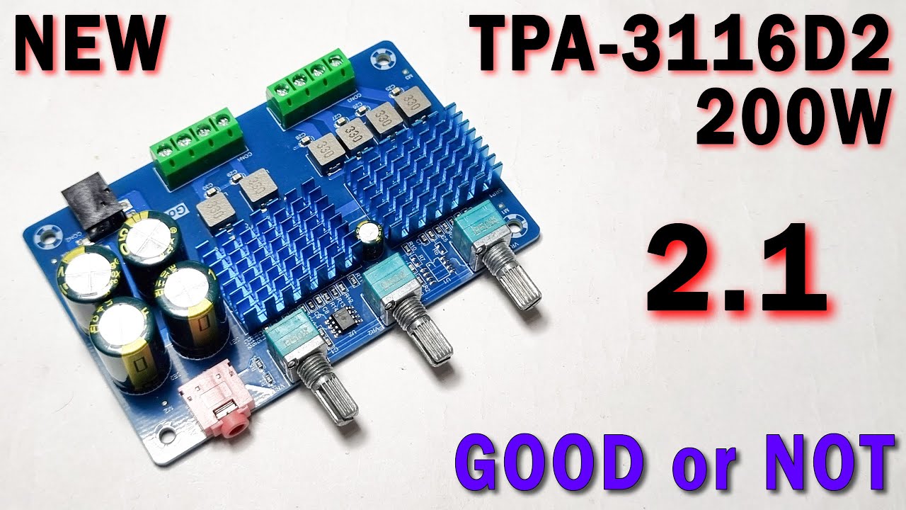 New 200 Watt 2.1 Class D Amplifier - Gold A045 - Testing and Review