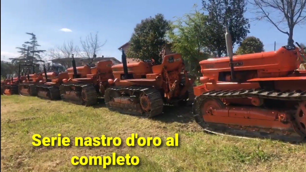 Trattori Fiat serie cingolato nastro d'oro al completo | Tractoare Fiat cu senile