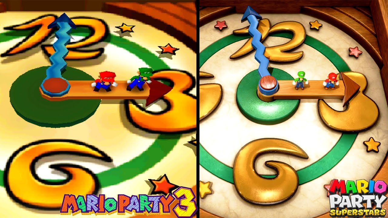Evolution of Tick Tock Hop Minigames in Mario Party (2000-2021)