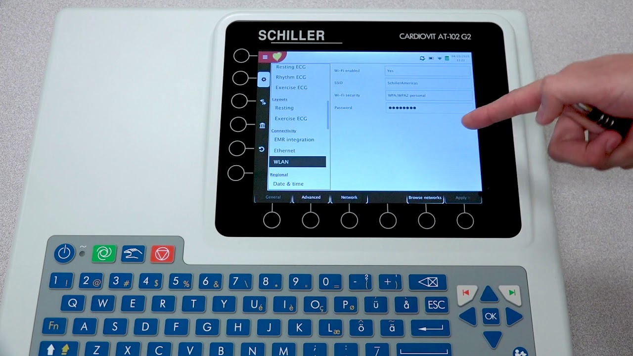Schiller AT-102 G2 Basic Settings