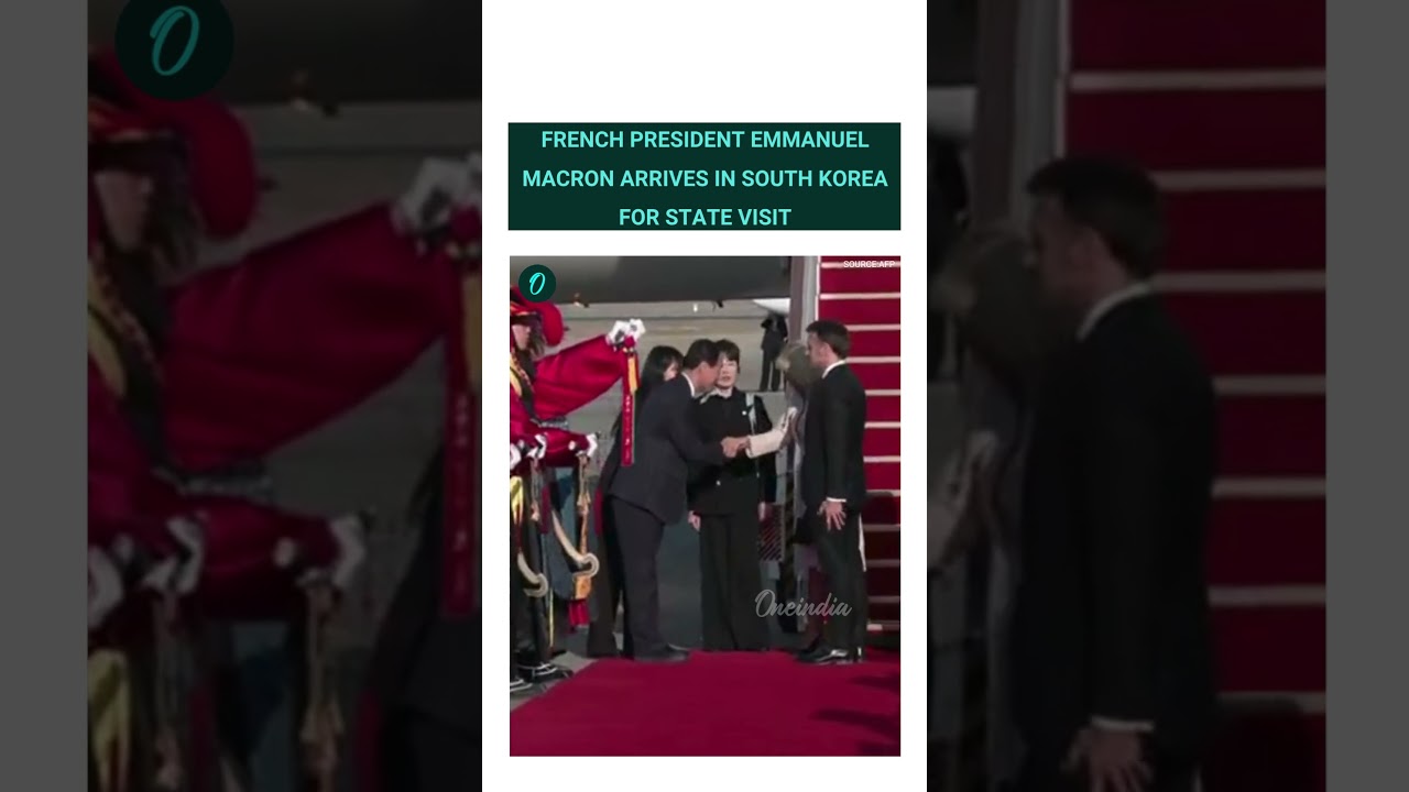 Macron Lands in Seoul Ahead of Official Talks with South Korean Leaders