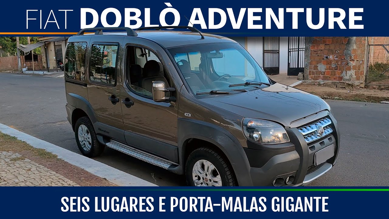 SÓ PARA FAMÍLIAS GRANDES E FELIZES! Fiat Doblò de 6 Lugares