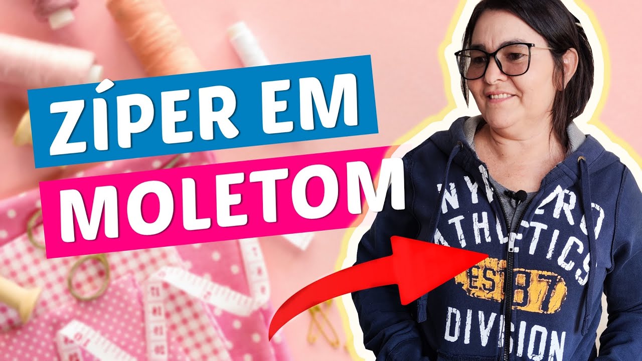 Como colocar ZÍPER em blusa de moletom fechada? - Dicas da Gê