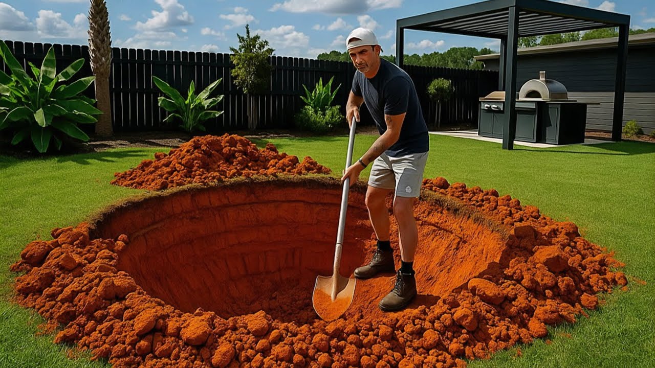 رجل يحوّل حديقته الخلفية بنفسه ويوفر أكثر من 70,000 دولار! من البداية للنهاية !  | DIY بالعربي