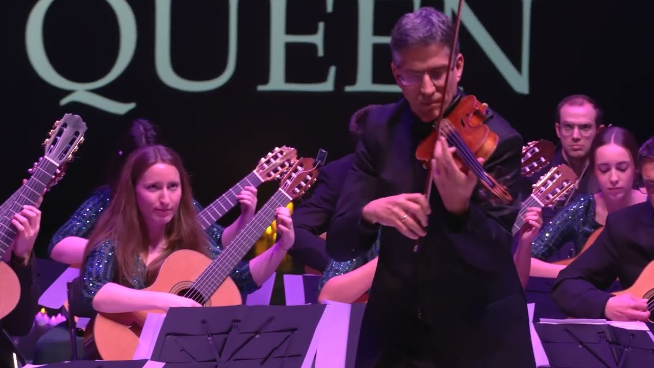 Bohemian Rhapsody, Queen. Javier Sánchez, violin. Orquesta de guitarras de Albacete