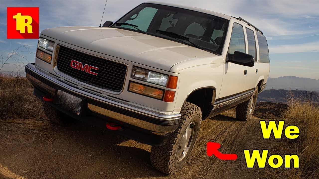 FIRST HILL CLIMB IN LIFTED 1995 SUBURBAN Was A Smashing Success!!