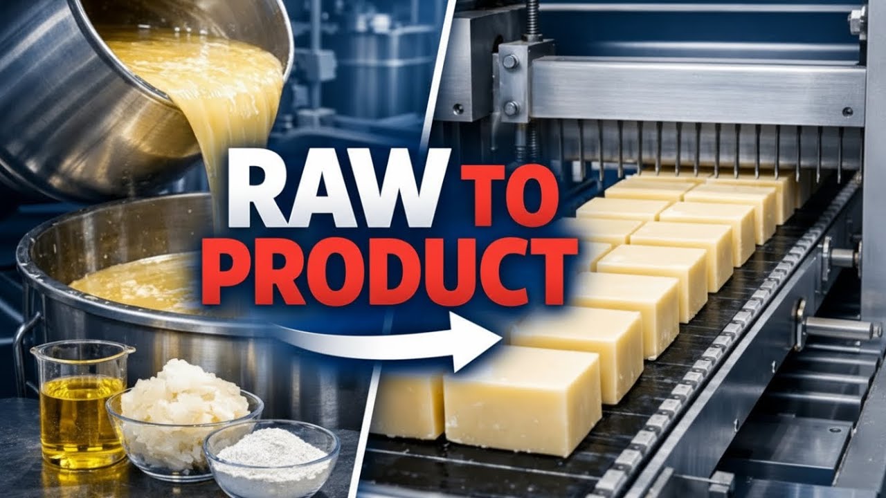 Inside a Mini Soap Factory  Complete Manufacturing Process I Advanced Industrial Process