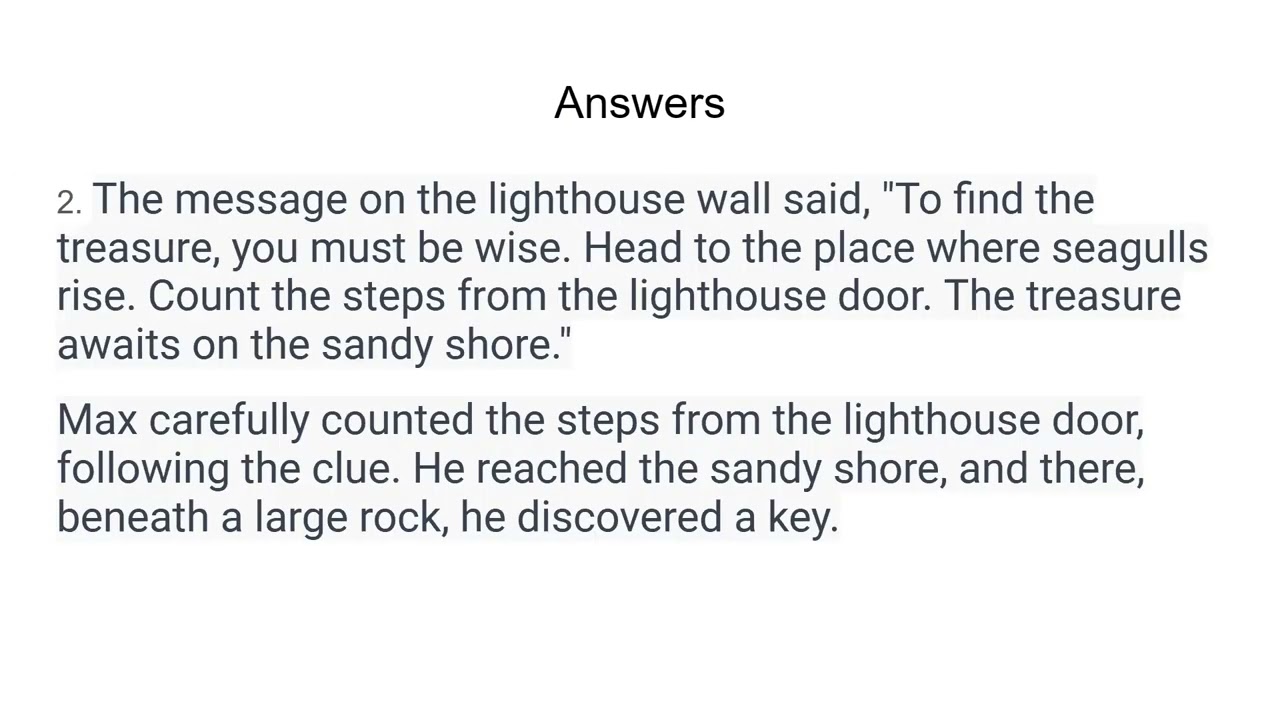 How to solve the comprehension test in IEO?