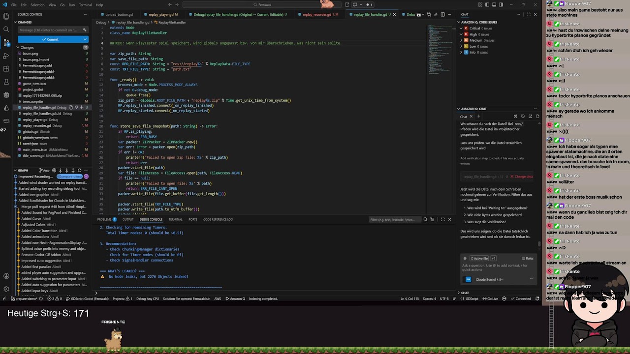 Godot Indie Game Dev - Das Aufnahmetool erweitern :D