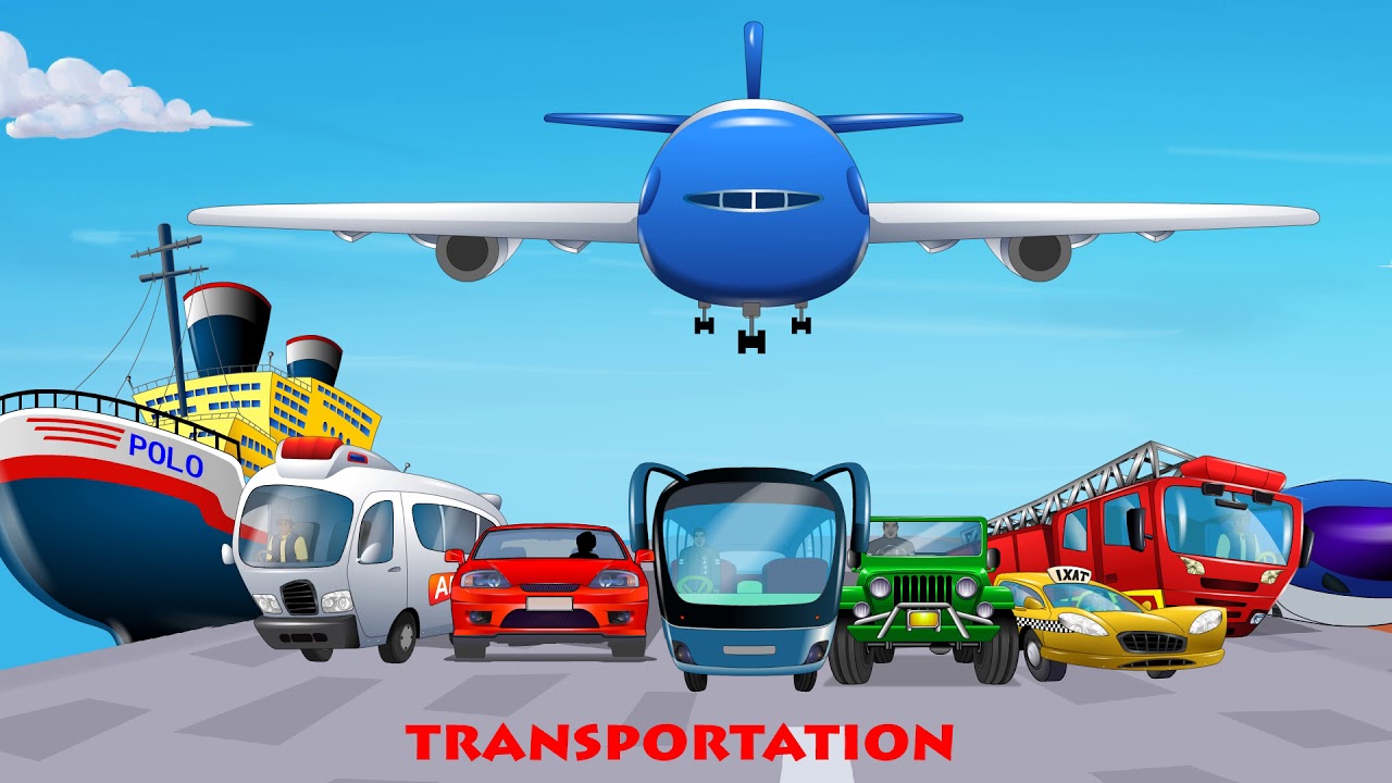 TRANSPORTATION SONG | CAR SONG | HELICOPTER SONG | FUN LEARNING |  FunKiddzTV