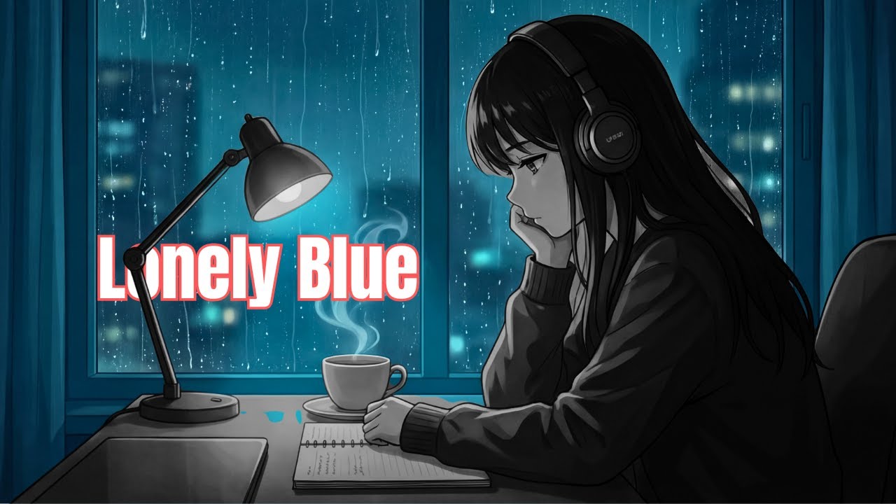 Lonely Blue - Deeply Relaxing Rainy Lofi Mix | TheLofiRainbow