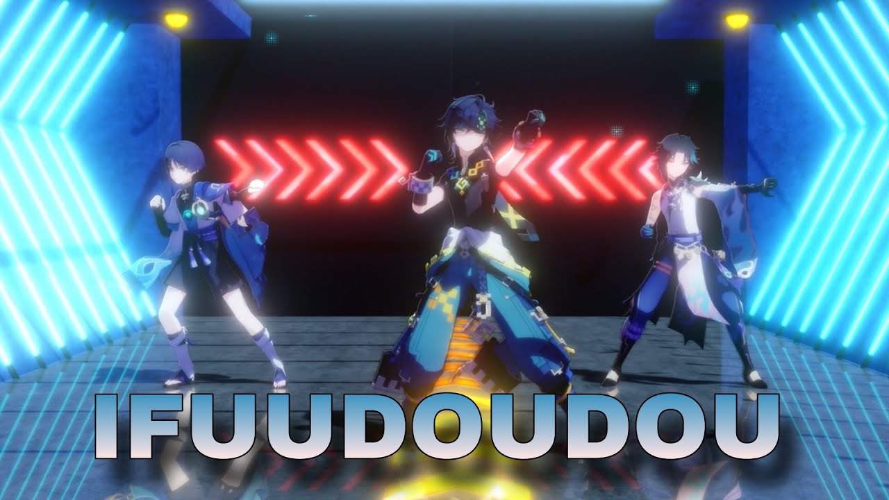【MMD】 Xiao, Kinich and  Scara - Genshin Impact (威風堂々- 梅とら)