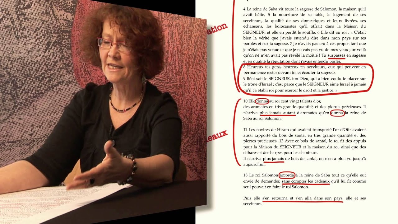 La Reine de Saba (1 Rois 10, 1-13) - Lecture de Corinne Lanoir