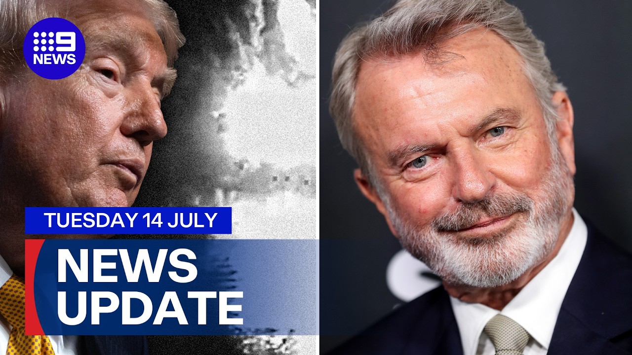 Strait of Hormuz blockade imminent; New tributes for Sam Neill | 9 News Australia
