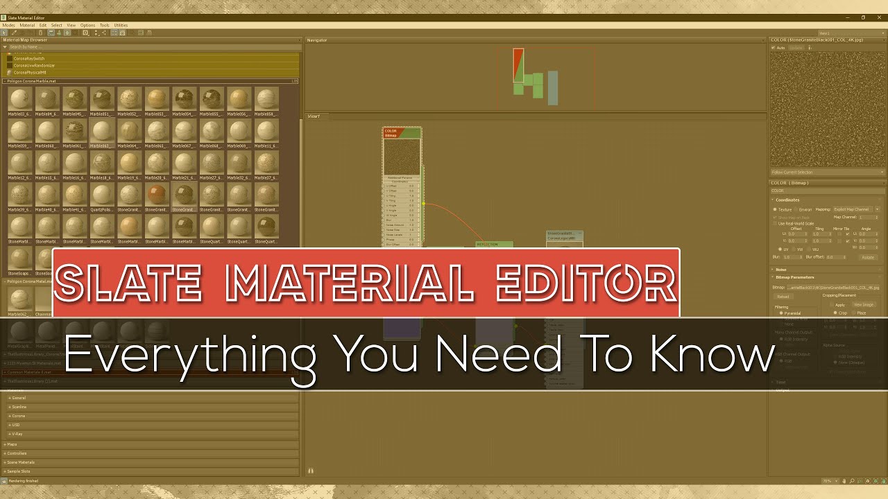 3DS Max Full Tutorial On Slate Material Editor