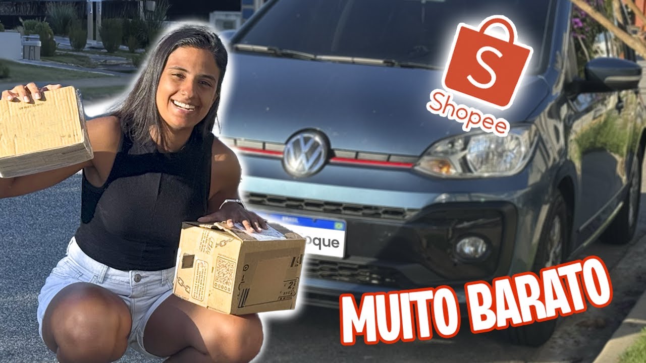 Comprei ACESSORIOS BARATOS para o meu CARRO na SHOPEE