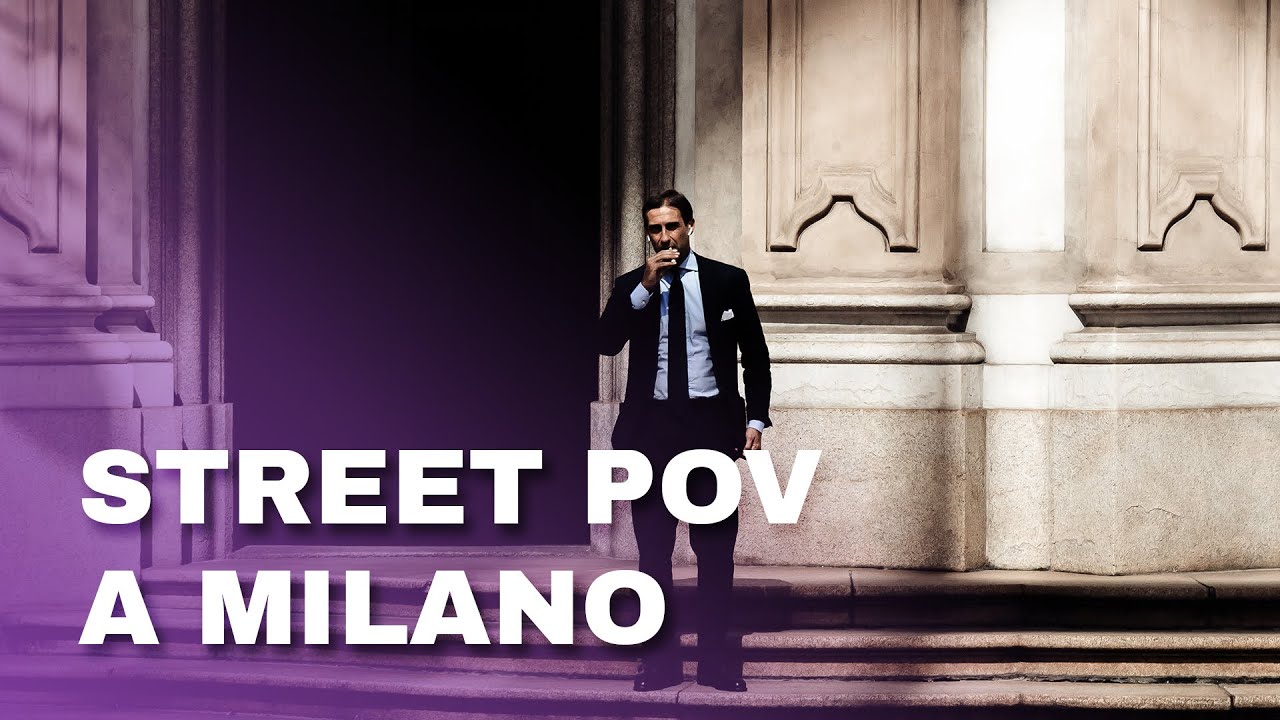 9 mins of Relaxing Street Photography in Milan [POV]