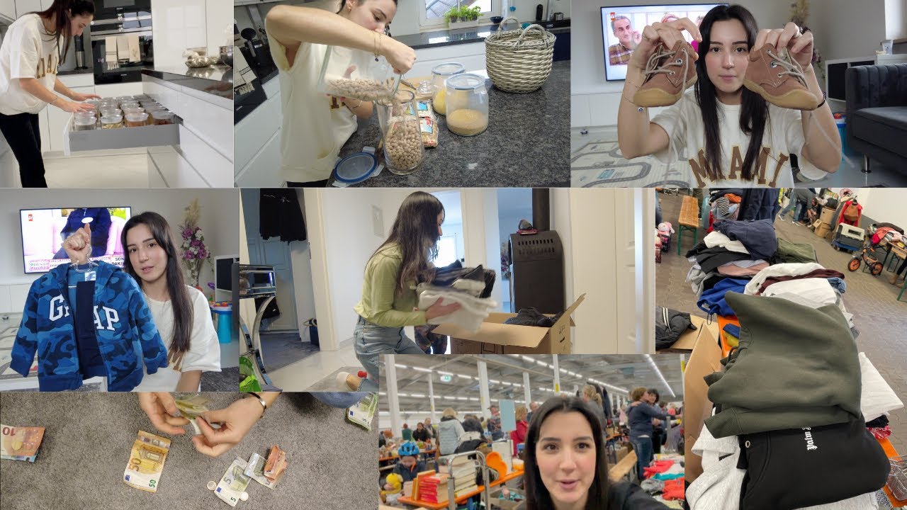 ALMANYADA BEBEK ALIŞVERİŞİ🚼 BİT PAZARINDAN KAZANDIĞIM 💶ÇENEME NOLDU? BAKLIYATLARI DOLDURUYORUM 🫘