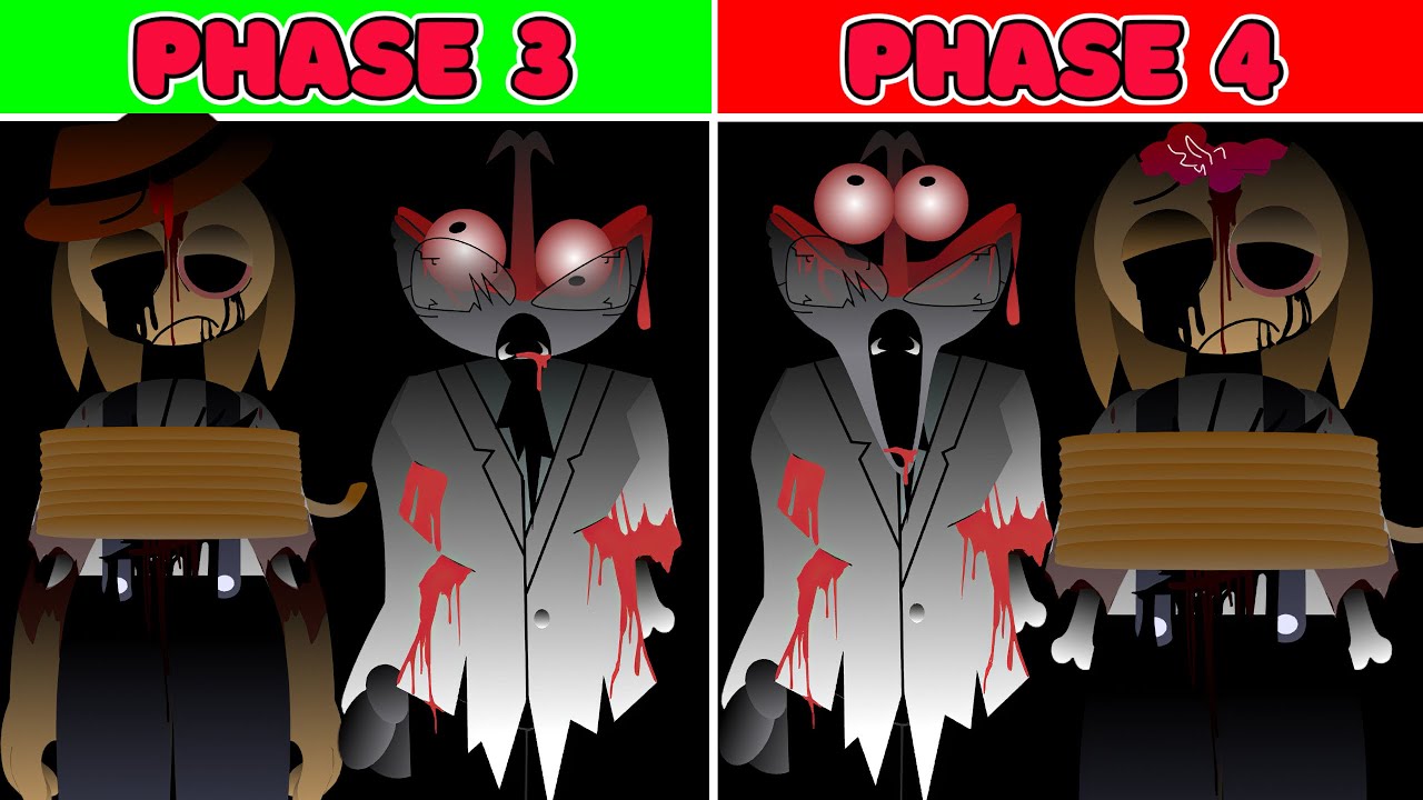 Sprunki New Human – Phase 3 vs Phase 4 Mod Comparison
