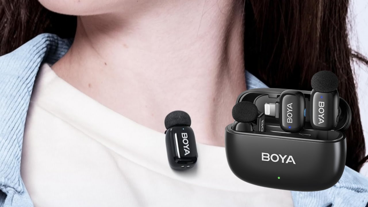 MICROFONE BOYA MINI  MENOR MICROFONE DO MUNDO COM CANCELAMENTO DE RUÍDO E INTELIGENCIA ARTIFICIAL