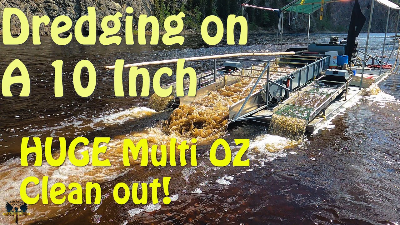 Dredging On A 10 Inch Dredge with Huge Cleanup. Chicken, Alaska
