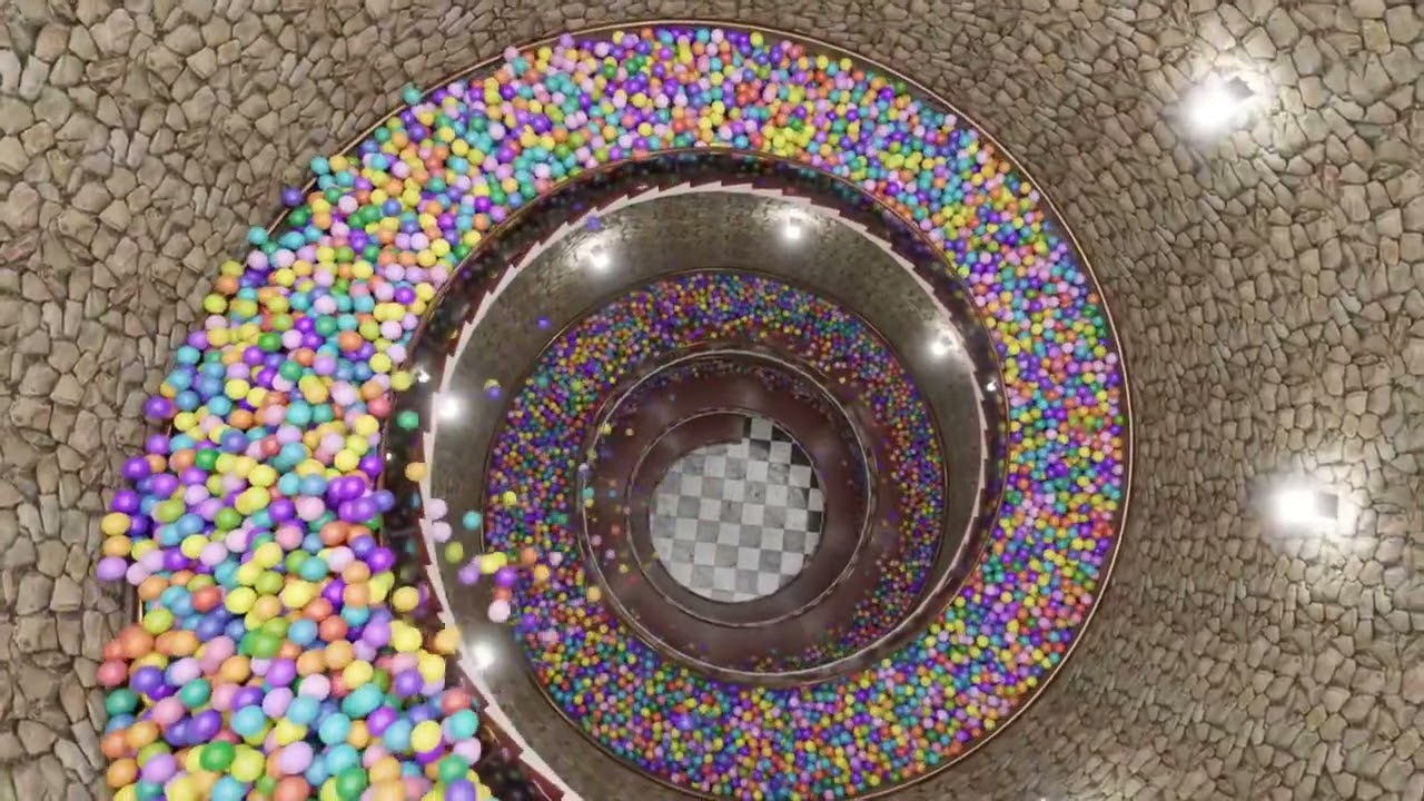 Marble Run part 25: Marble vs Spiral Staircase #short #marblerun #asmr