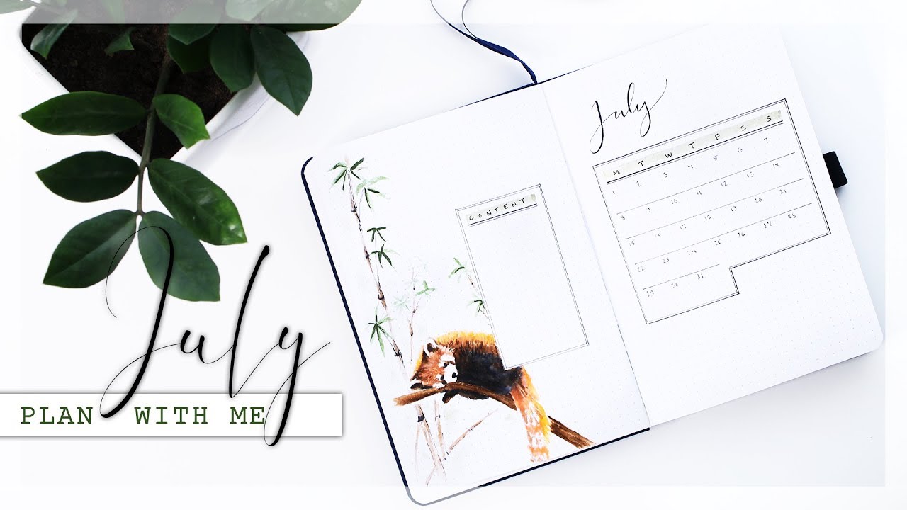 JULY 2019 Plan With Me // Bullet Journal Monthly Setup