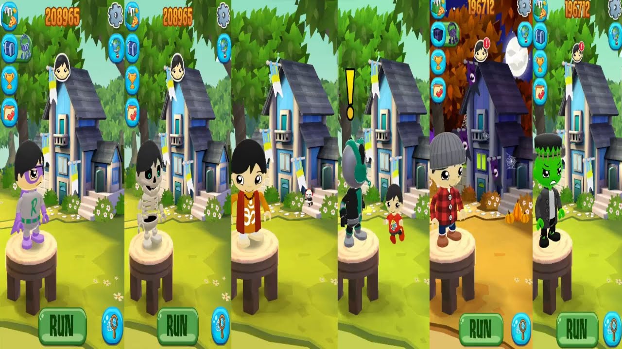 TAG WITH RYAN ALL SUPER RARE CHARACTERS FUNNY GAMEPLAY IN HALLOWEEN WITH EGG SURPRISE RACING GAMEPLA