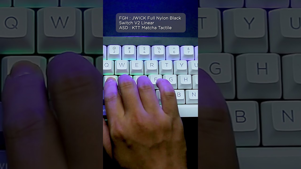 Jwick Black V2 switches #short #shorts #jwick #mechanicalkeyboard