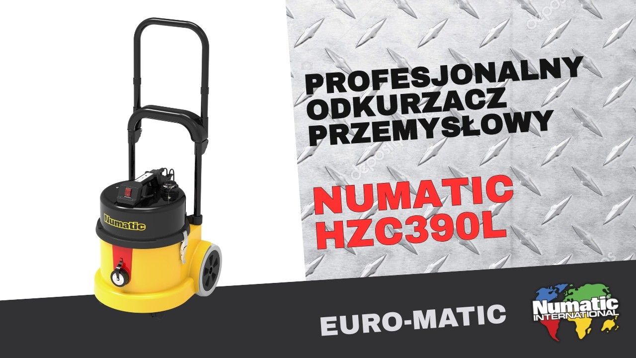 Numatic HZC390L - profesjonalny odkurzacz przemysłowy do pracy na sucho i mokro