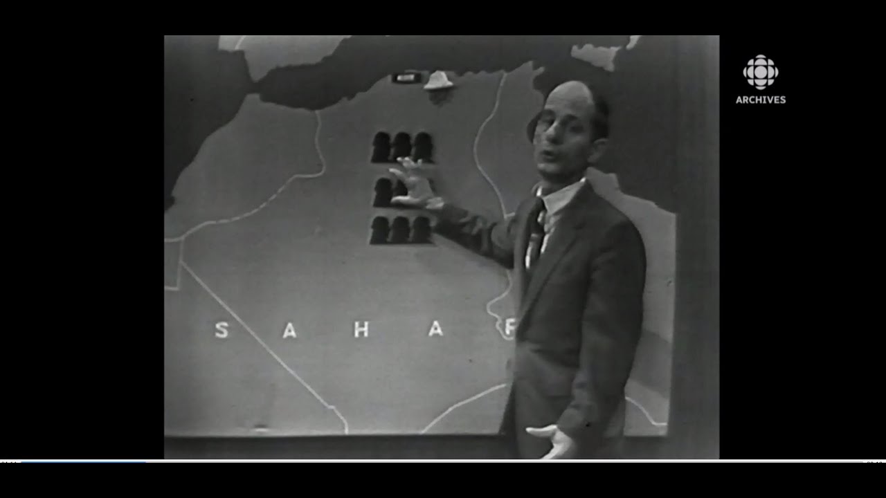 En 1958, Ren&eacute; L&eacute;vesque &agrave; la barre de Point de mire traite de la guerre d'Alg&eacute;rie