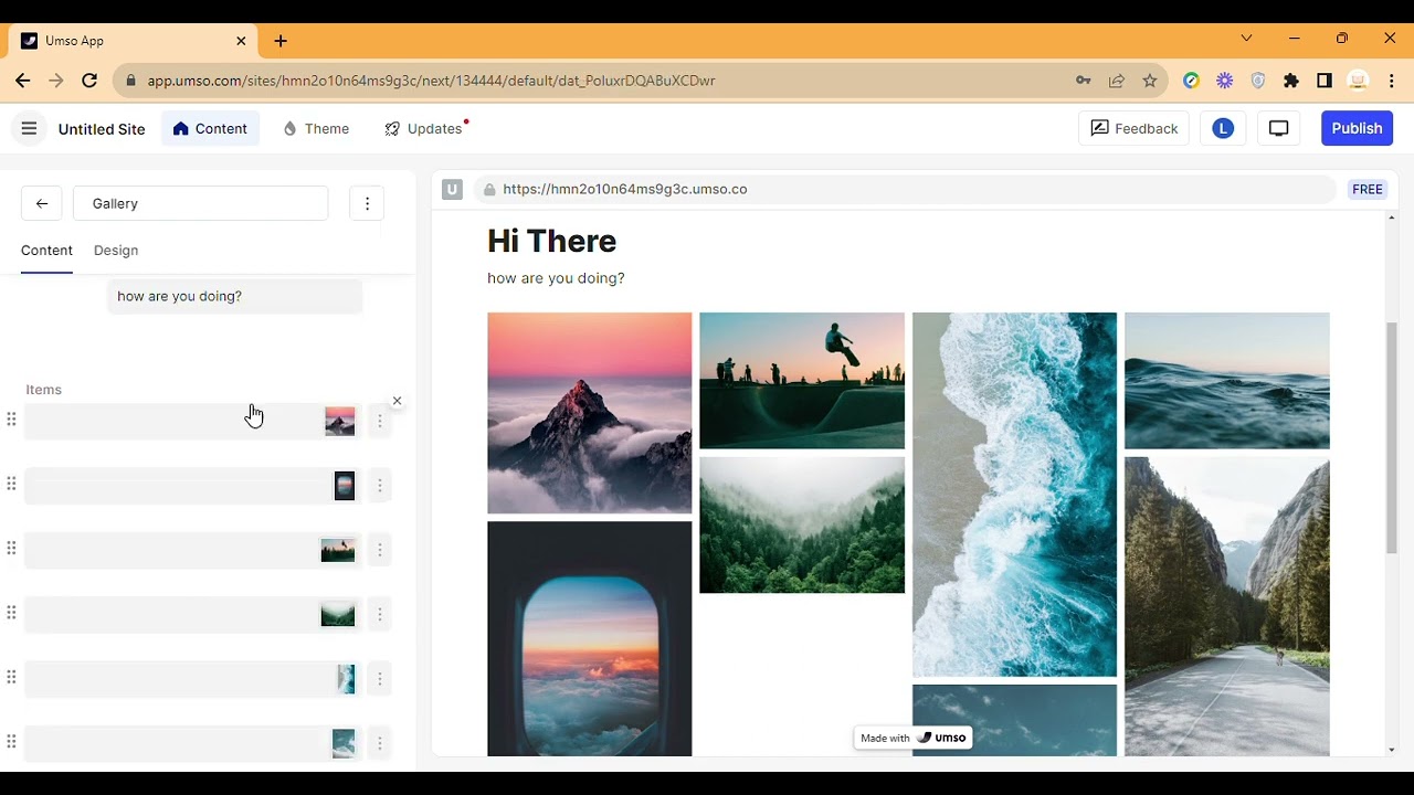 Umso : Website Builder