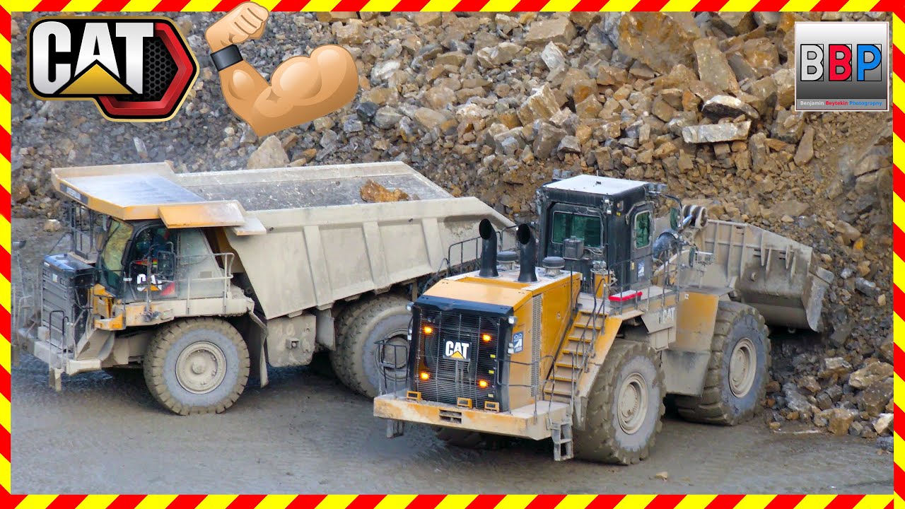 CAT 990K & 2x 775G - Steinbruch, Dezember 2025. Teil 4