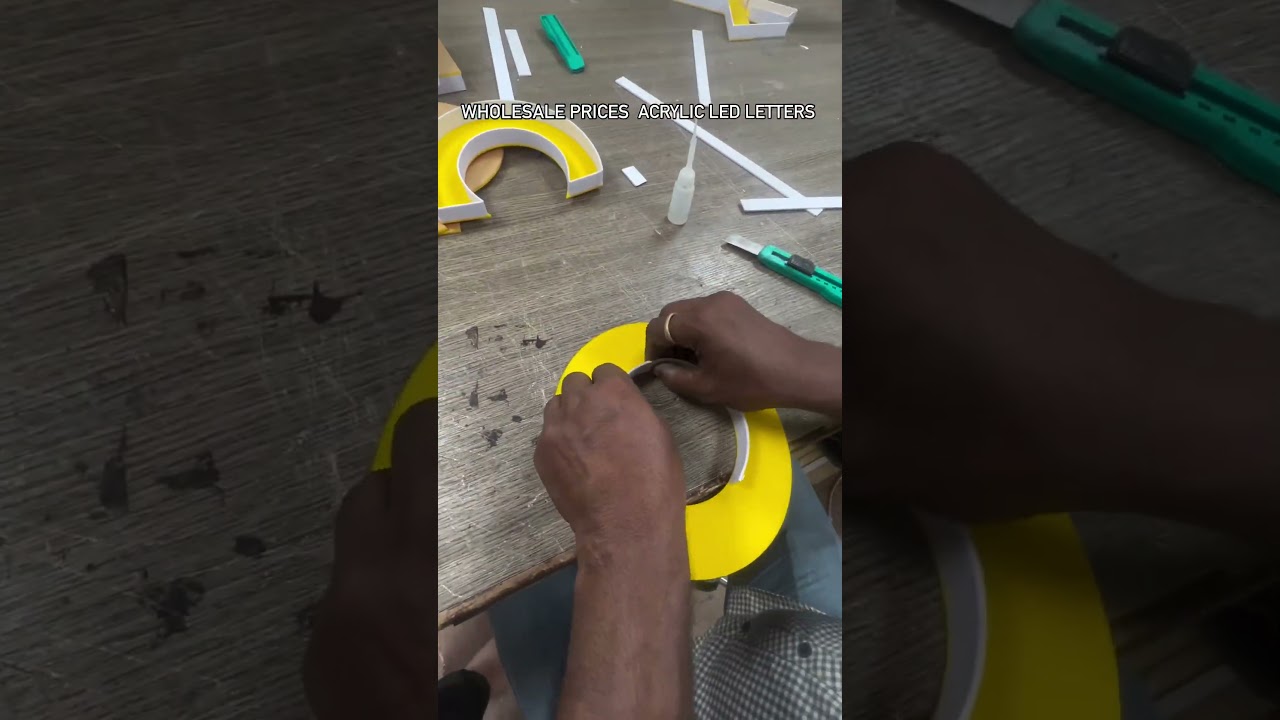 acrylic 3D Letter making #3dletters #acrylicletter #signboard #signage #shorts #youtubeshorts #yt