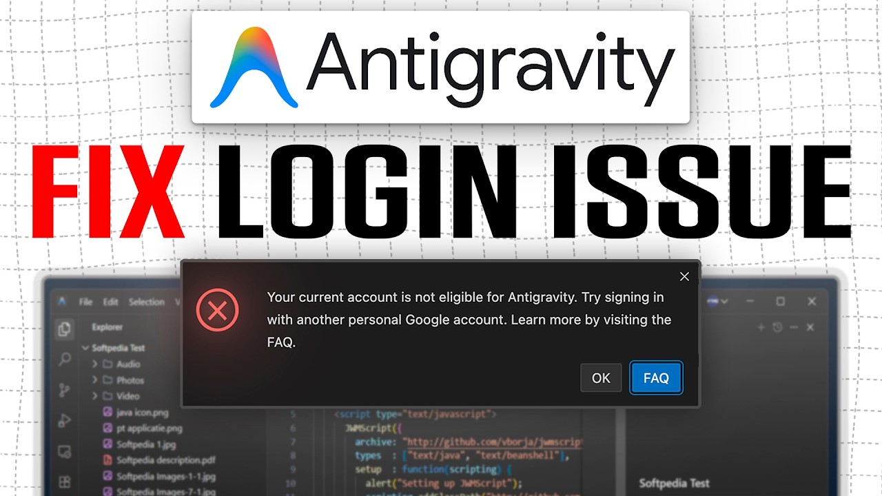 Как исправить проблемы со входом в Google Antigravity (не подходит / зависает на этапе входа)