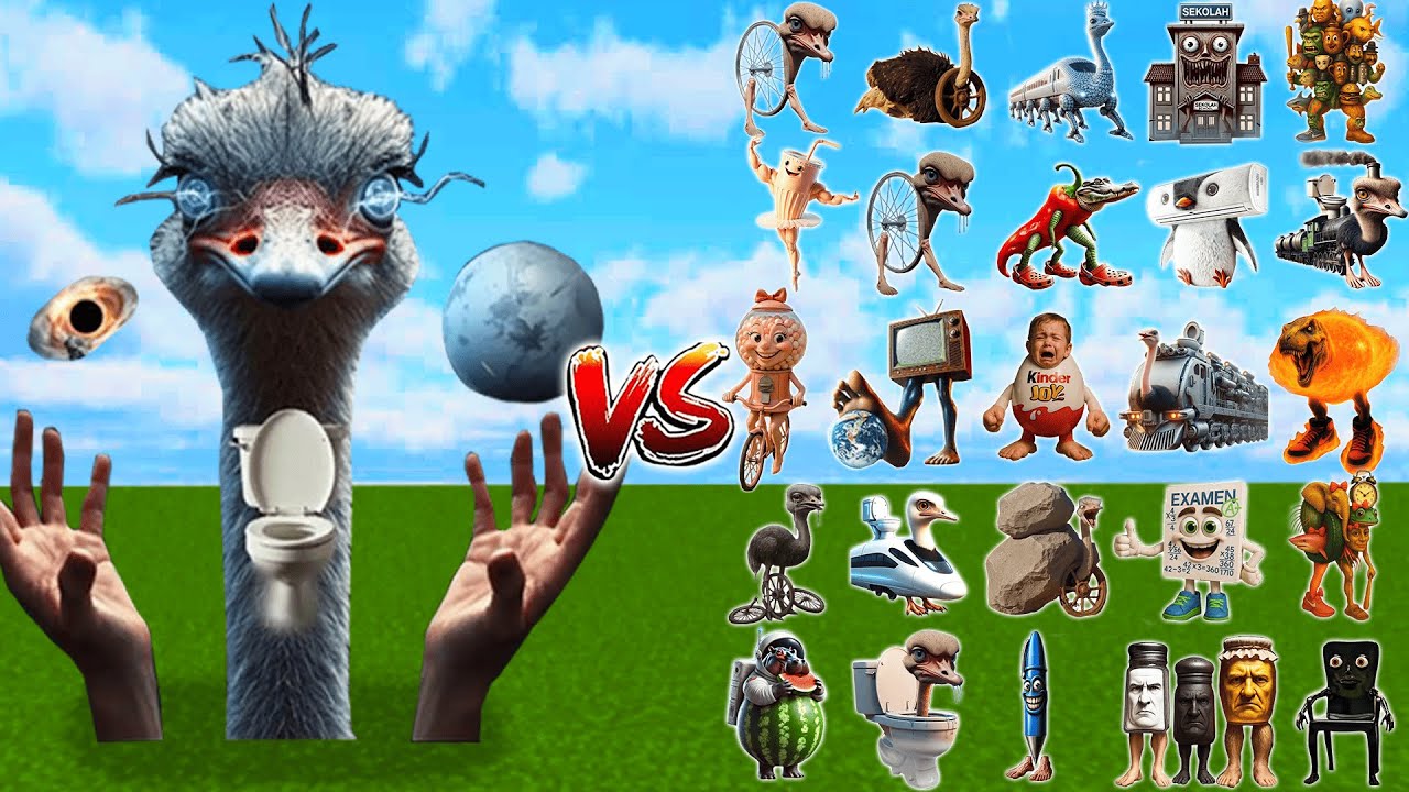 Trenostruzzo Turbo INFINITA против всех боссов Brainrot | Minecraft Mob Battle