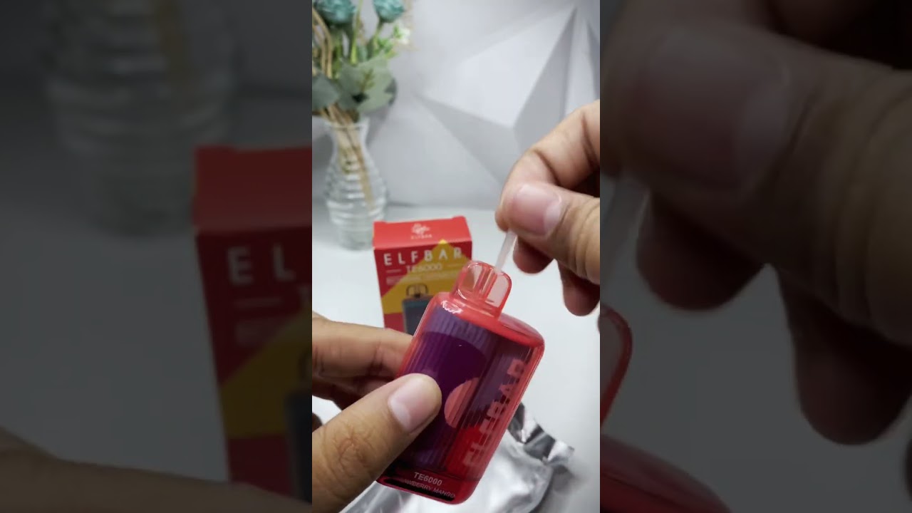 Absolutely delicious ! - Elfbar TE6000 Strawberry Mango #unboxing #asmr #shorts