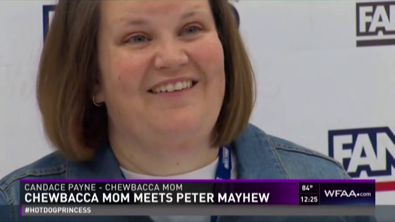 WFAA talks with Chewbacca Mom at Fan Expo Dallas