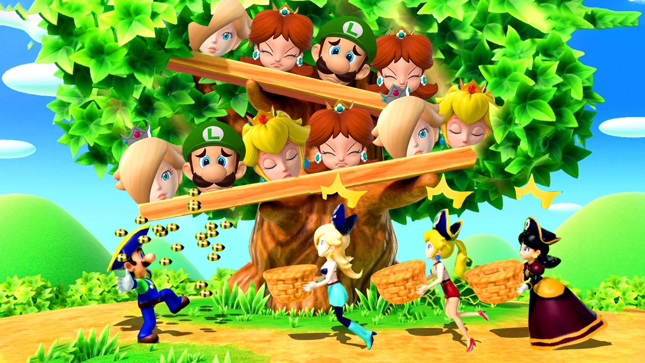 Mario Party Superstars - Princess Vs Luigi (Hardcore Difficulty)