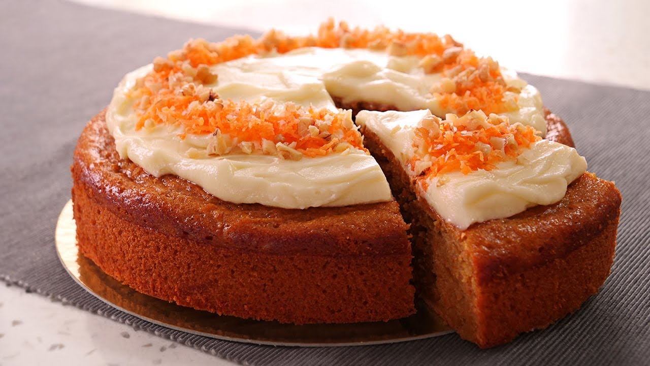 Tarta de Zanahoria muy Fácil, Esponjosa y Jugosa | Carrot Cake sin usar Báscula 😁💕