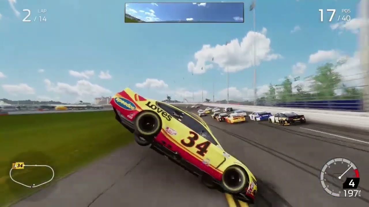 Nascar Heat 5 Cup Series Crash Compilation #1