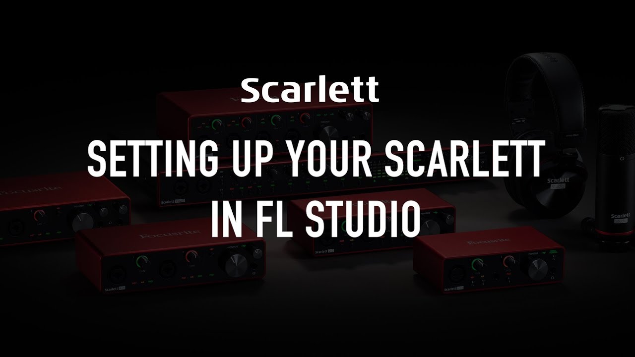 Настройка Scarlett в FL Studio