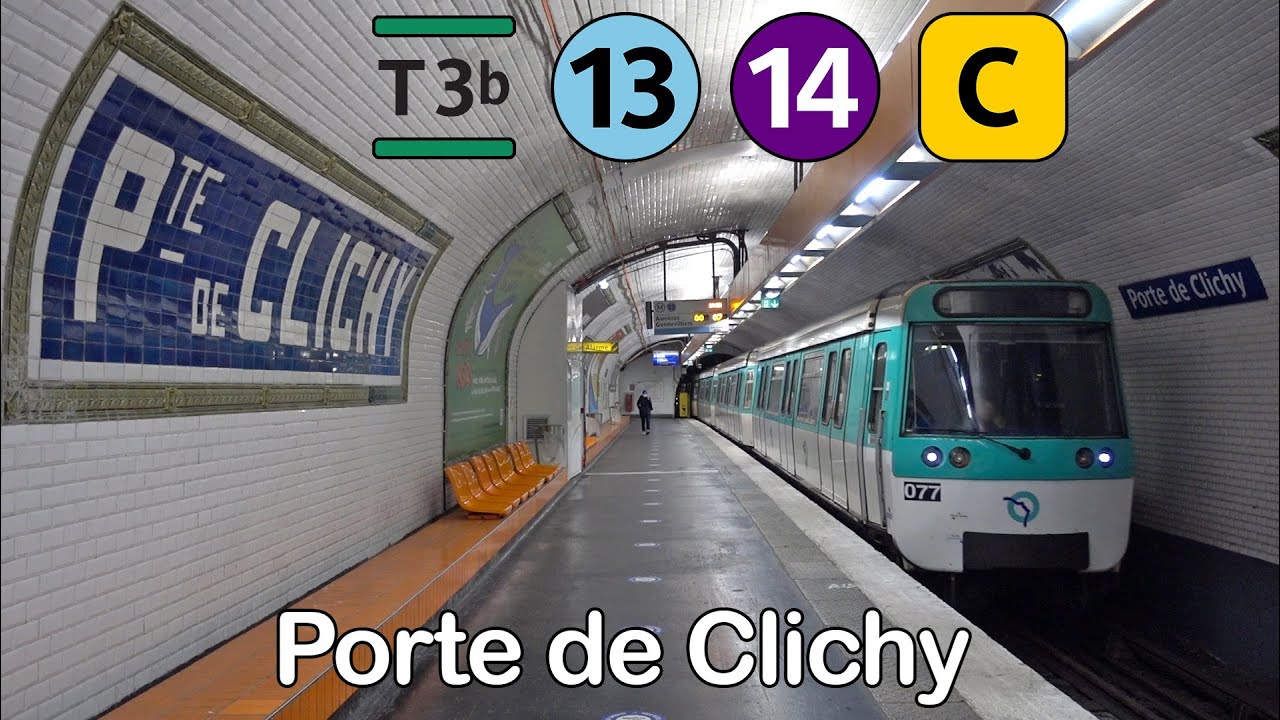 RER, Métro & Tram à Porte de Clichy