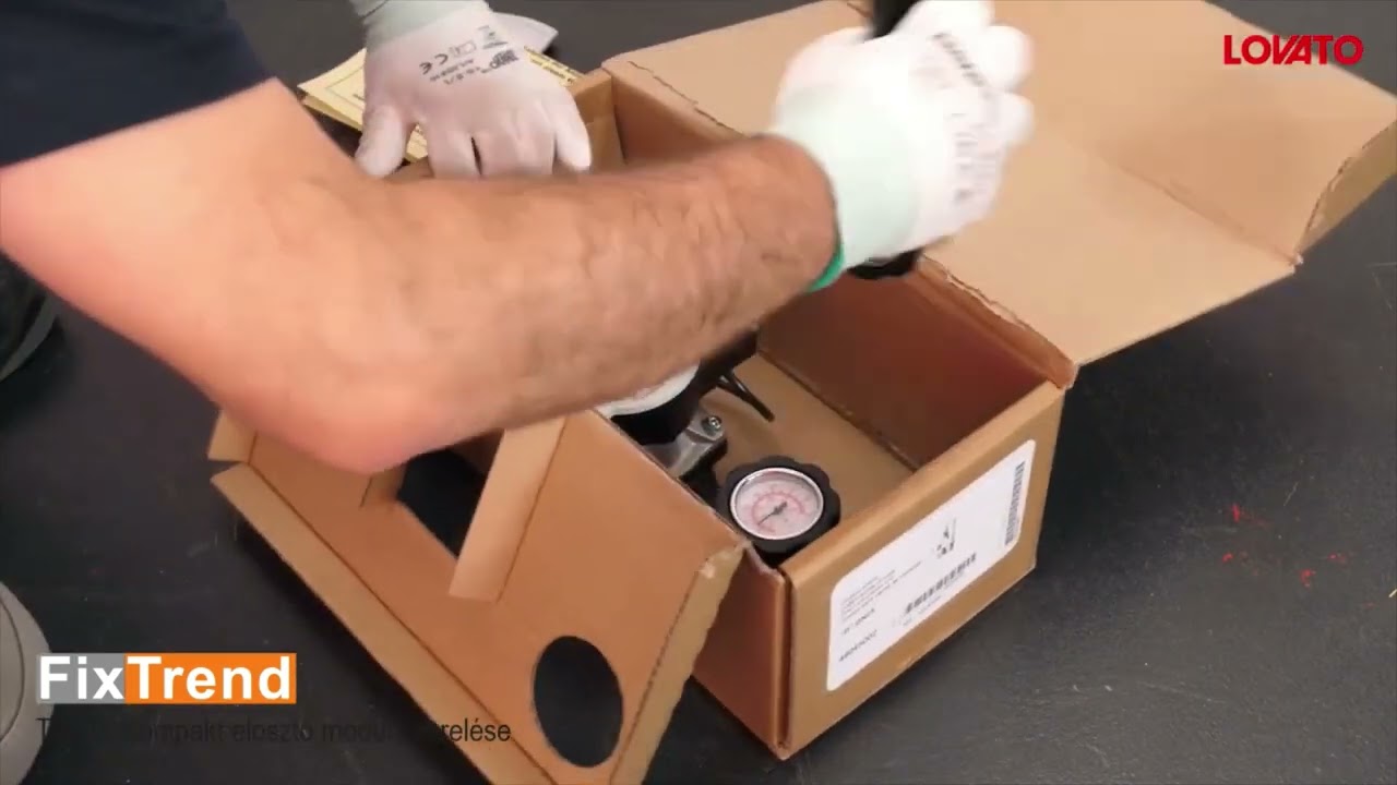 A FixTrend kompakt elosztó modul szerelése