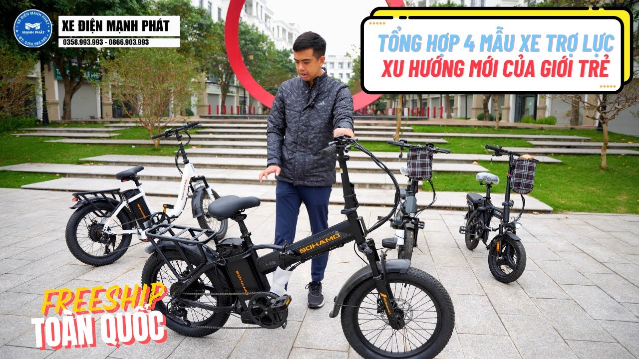 TỔNG HỢP 4 PHIÊN BẢN XE ĐẠP ĐIỆN TRỢ LỰC MỚI NHẤT 2025 ! Giá chỉ từ 5.5tr