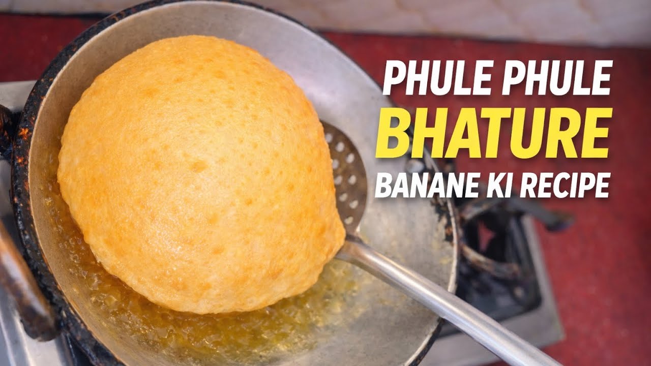 Perfect Phule Bhature Recipe😍| Soft & Puffy Bhatura at Home | healthy Bhature recipe 